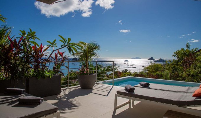 St Barths Vacation Rentals - Seaview Luxury Villa with private pool with exclusive services by hotel Eden Rock