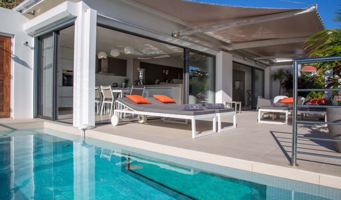 St Barths Vacation Rentals - Seaview Luxury Villa with private pool with exclusive services by hotel Eden Rock