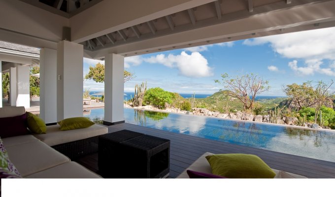 St Barths Holiday Rentals - Seaview Luxury Villa Vacation Rentals in St Barthelemy with private pool - Hilltop Private Estate in Gouverneur - FWI