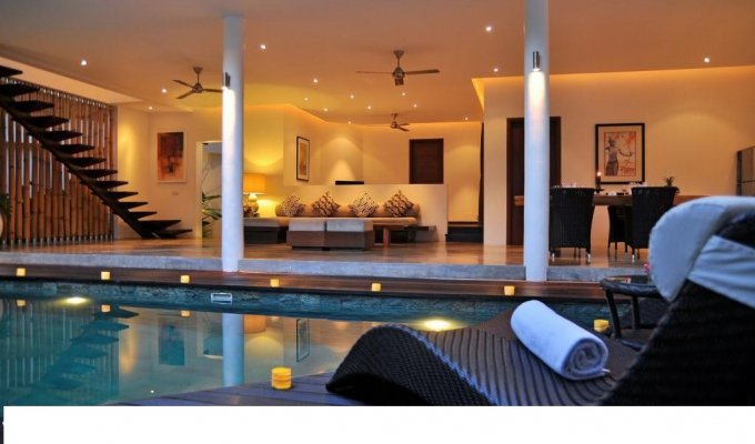 Seminyak Bali villa rental private pool from the beach with staff   