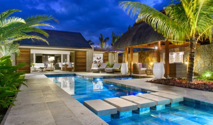 Mauritius villa rentals Grand Bay private pool and private beach access