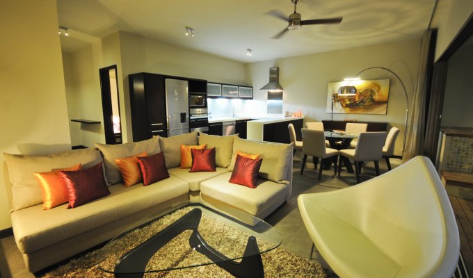 Mauritius Penthouse rentals in Holiday complex 5* close Grand Bay Private beach accès