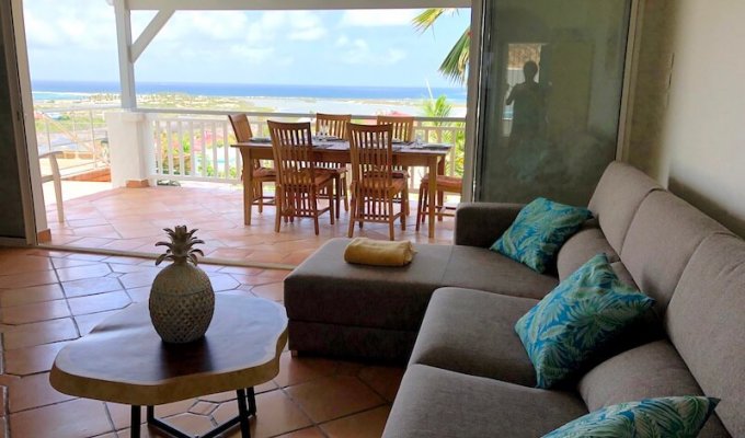 Charming villa rental with private pool located on the hillside within the gated community of Orient Beach