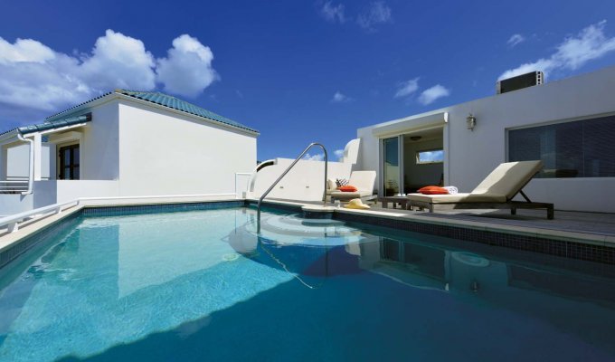 St Maarten Cupecoy Shore pointe Villa rentals Pool beach access to Cupecoy beach