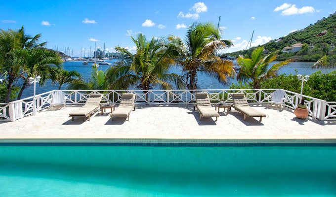 Oyster Pond Charming waterfront villa vacation rental with breathtaking views & private pool