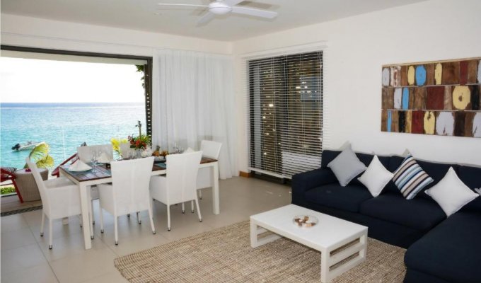 Mauritius Apartment rentals on the beach of Wolmar, west coast of Mauritius Island