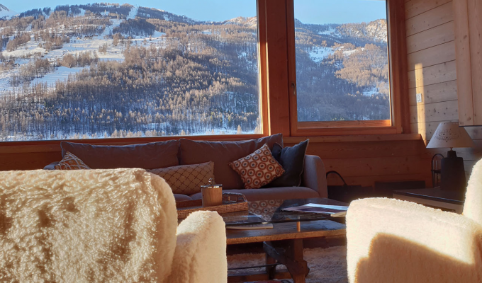 Luxury chalet rental Serre Chevalier Southern Alps at the foot of the slopes sauna concierge service