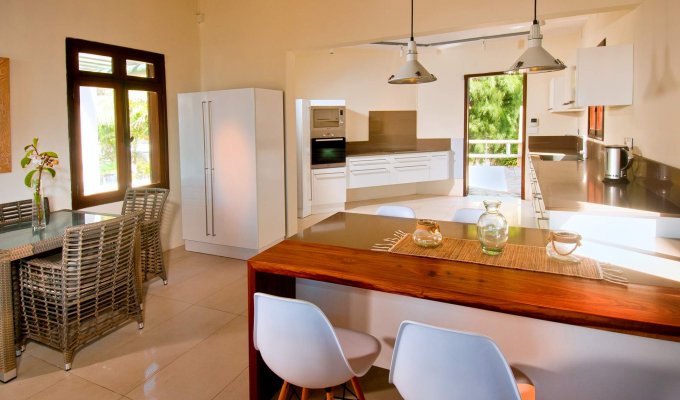 Mauritius Beachfront Villa Rentals in Poste Lafayette with staff East Coast