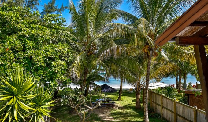 Mauritius Beachfront Villa Rentals in Grand Bay Merville Beach with Staff