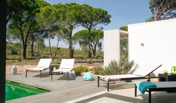 Comporta Portugal Luxury Villa Holiday Rental in the middle of the forest of Muda, Lisbon Coast