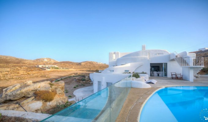 Greece villa vacation rentals in Mykonos with sea view 10min city Mykonos