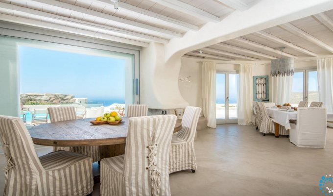 Greece villa vacation rentals in Mykonos with sea view 10min city Mykonos