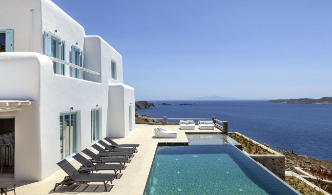 Greece Mykonos seaview villa vacation rentals private pool