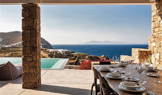 Greece Mykonos Seaview Villa Vacation rentals private pool 