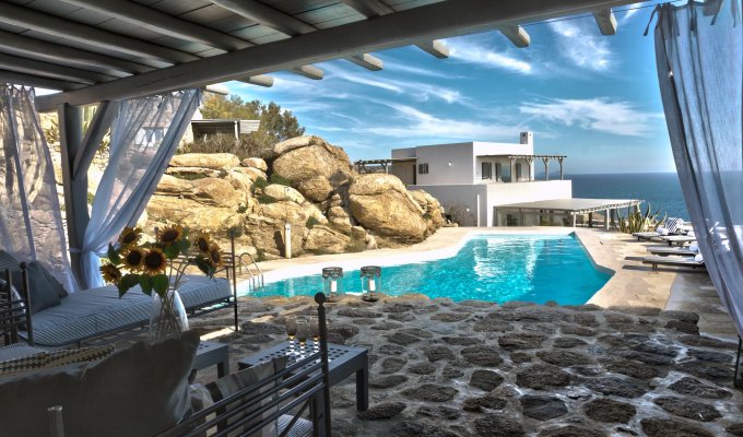 Greece Mykonos Seaview Villa Vacation rentals private pool 