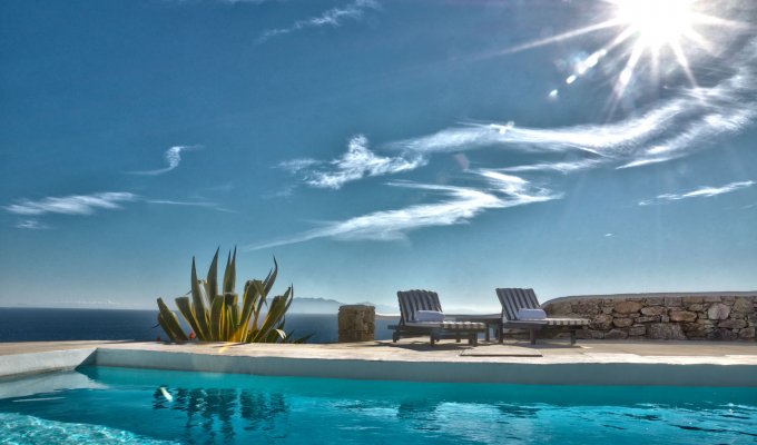 Greece Mykonos Seaview Villa Vacation rentals with private pool