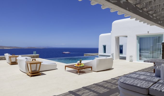Greece Mykonos Seaview Villa Vacation rentals with private pool 
