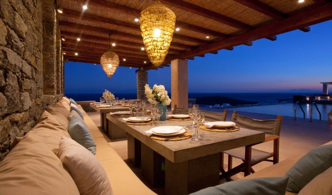 Greece Mykonos Seaview Villa Vacation rentals with private pool 