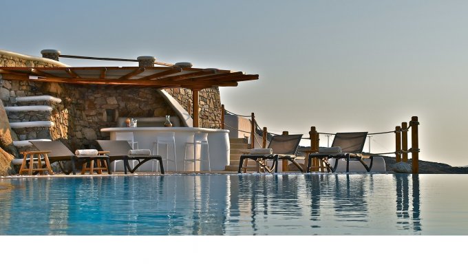 Greece Mykonos Villa Vacation rentals with swimming pool 500m from the beach