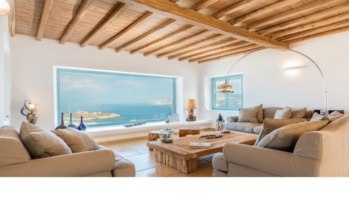 Greece Mykonos Villa Vacation rentals with swimming pool 500m from the beach