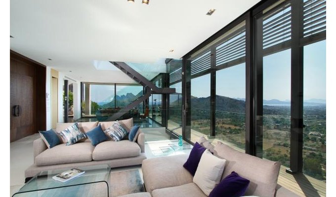Balearic Islands Mallorca Pollensa  luxury villa rental private swimming pool Seaview