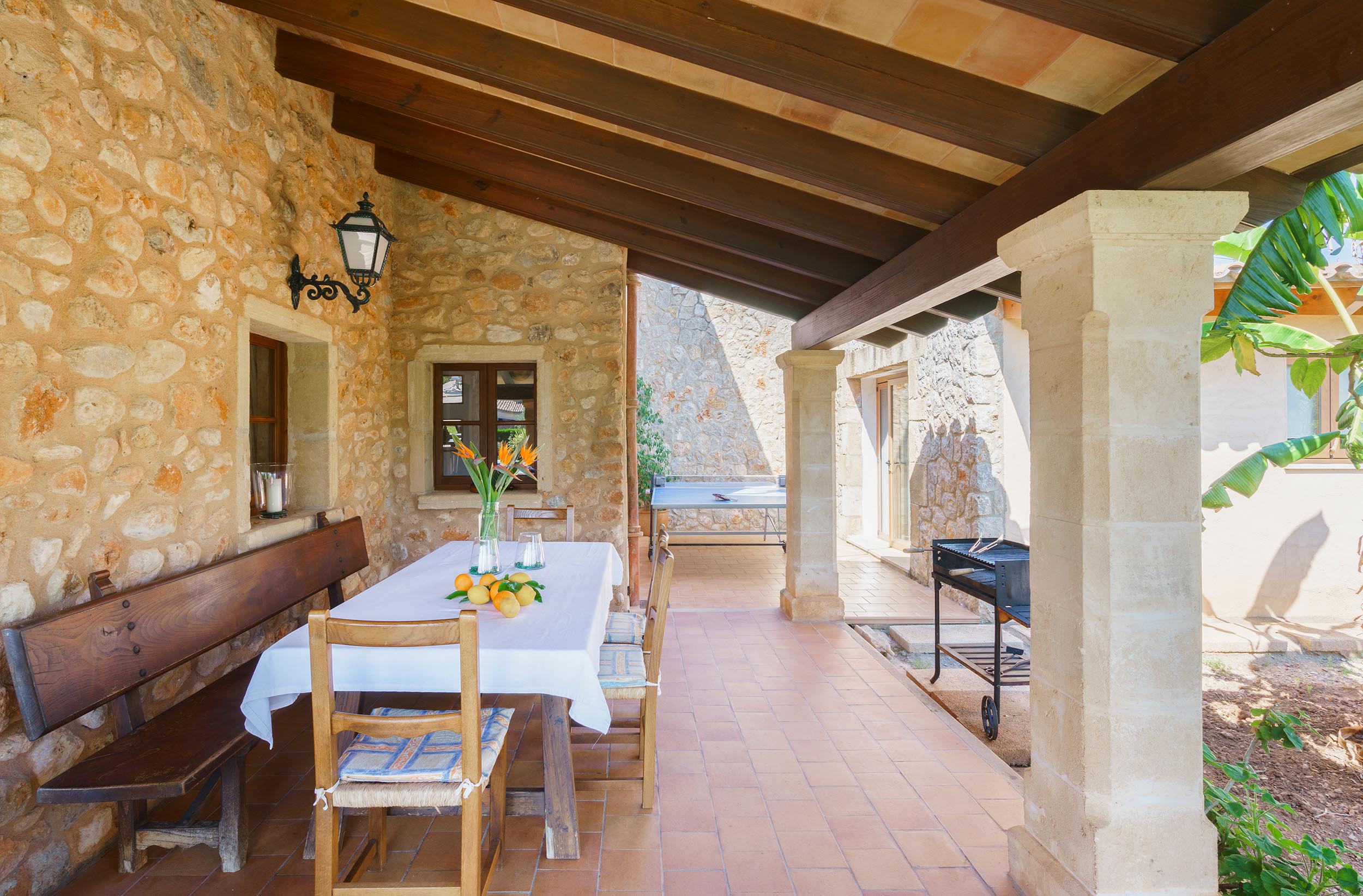 Majorca villa rental with heated swimming pool and mountain view-[....]