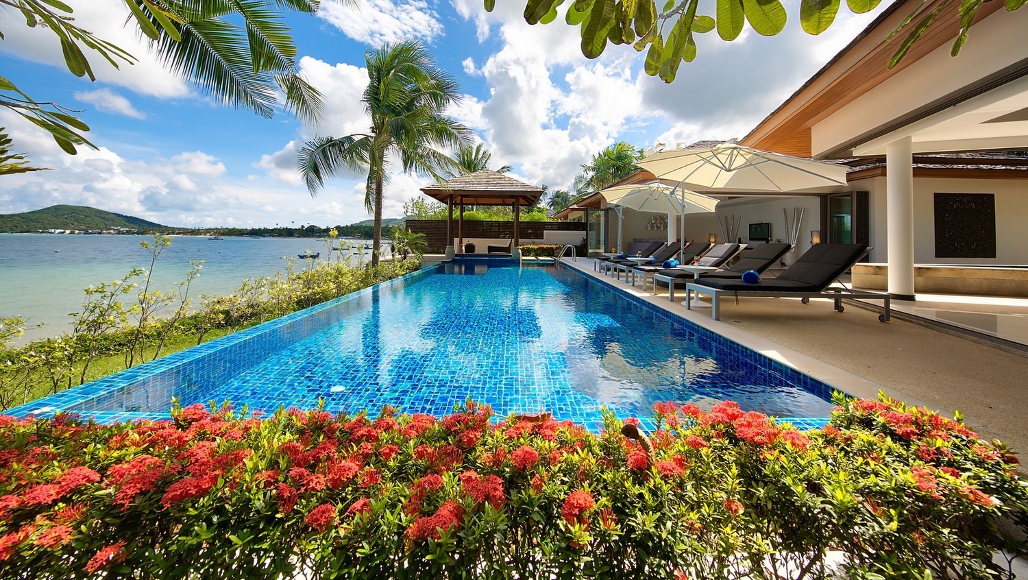 Bophut beachfront residence Villa rental Koh Samui with private pool[....]