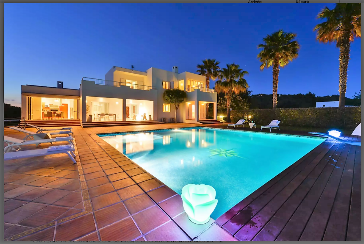 Wheelchair Friendly Ibiza Luxury Villa For 8 Persons Private Pool