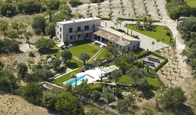 Balearic Islands Majorca Luxury villa rental Pollença heated swimming pool view of the bay
