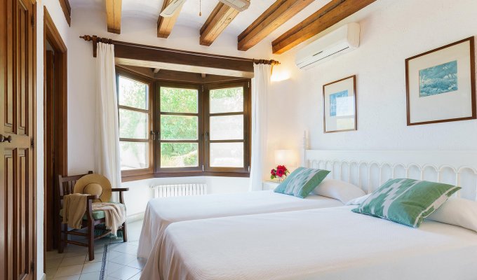 Balearic Islands Luxury villa rental Mallorca Pollença heated pool mountain view