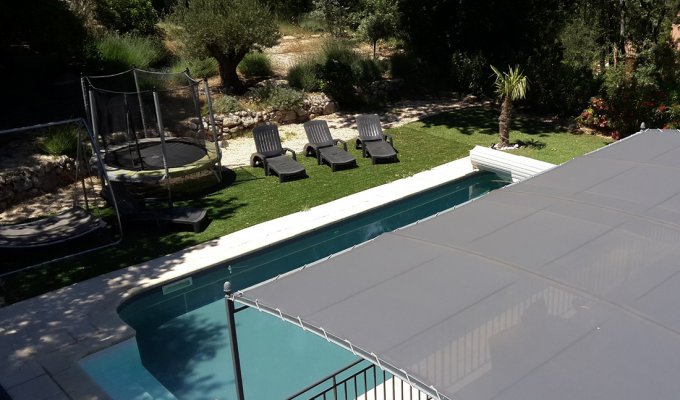 Provence luxury villa rentals Aix en Provence with heated private pool and jacuzzi