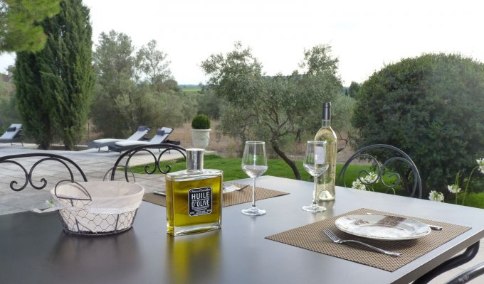 Saint Remy de Provence luxury villa rentals with heated private pool