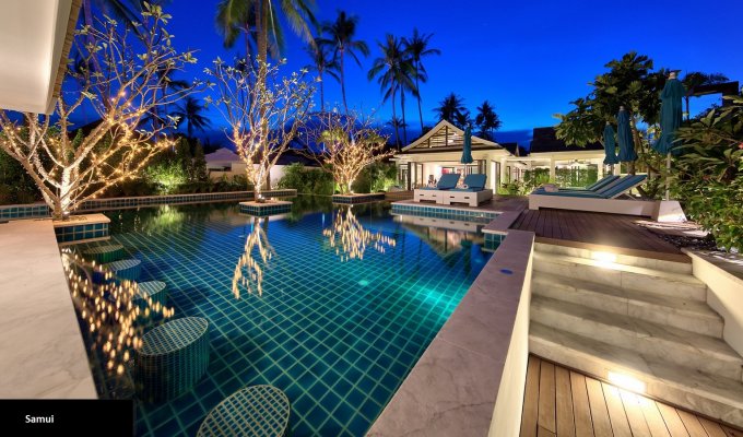 Thailand Beachfront Villa Vacation rentals in Koh Samui with private pool and access to private beach