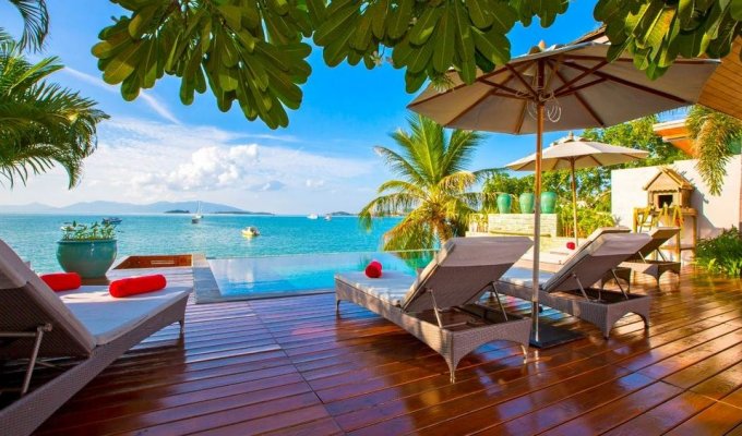 Thailand waterfront Villa Vacation rentals Koh Samui with private pool & Staff