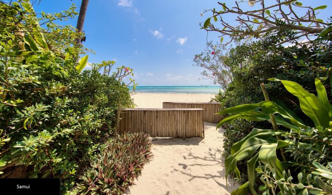 Thailand Beachfront Villa Vacation rentals in Koh Samui with private pool and Staff