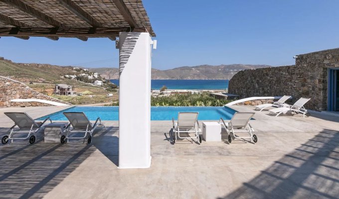 Greece Seaview Villa Vacation rentals Mykonos  private pool and close to the beach