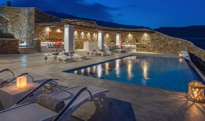 Greece Seaview Villa Vacation rentals Mykonos  private pool and close to the beach