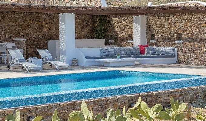 Greece Seaview Villa Vacation rentals Mykonos  private pool and close to the beach