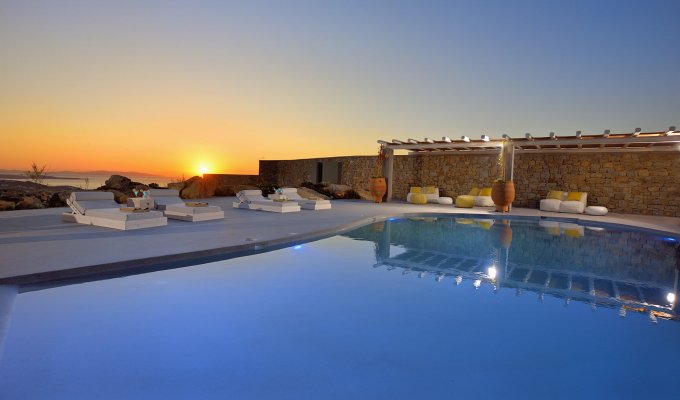 Greece Seaview Villa Vacation rentals Mykonos  private pool