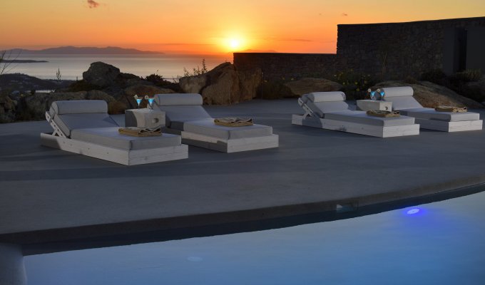 Greece Seaview Villa Vacation rentals Mykonos  private pool