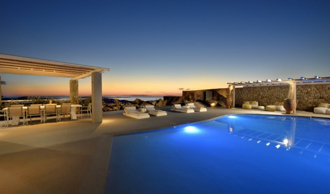 Greece Seaview Villa Vacation rentals Mykonos  private pool