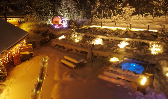 Serre Chevalier Luxury Chalet Rental at the foot of the slopes spa sauna concierge services