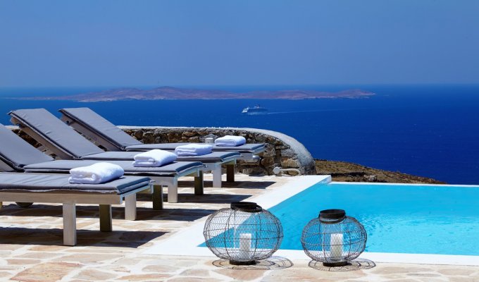 Greece Mykonos Seaview Villa Vacation rentals private pool 