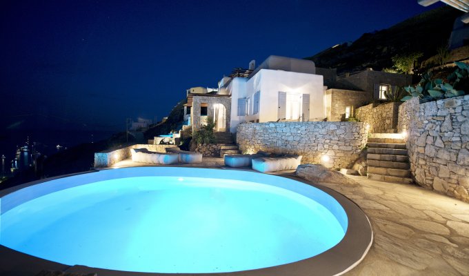 Greece Mykonos Seaview Luxury Villa Vacation rentals with private pool