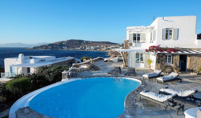 Greece Mykonos Seaview Luxury Villa Vacation rentals with private pool