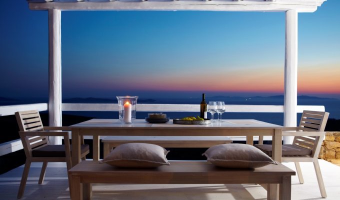 Greece Mykonos Seaview Luxury Villa Vacation rentals with private pool