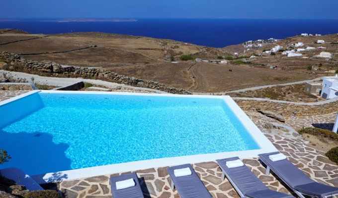 Greece Mykonos Seaview Luxury Villa Vacation rentals with private pool