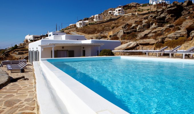 Greece Mykonos Seaview Luxury Villa Vacation rentals with private pool