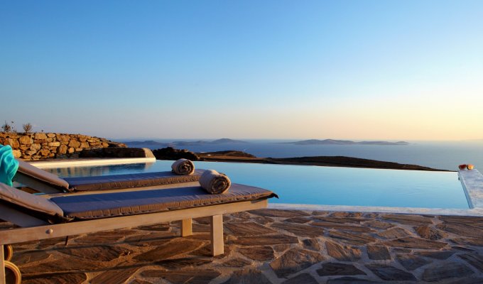 Greece Mykonos Seaview Luxury Villa Vacation rentals with private pool