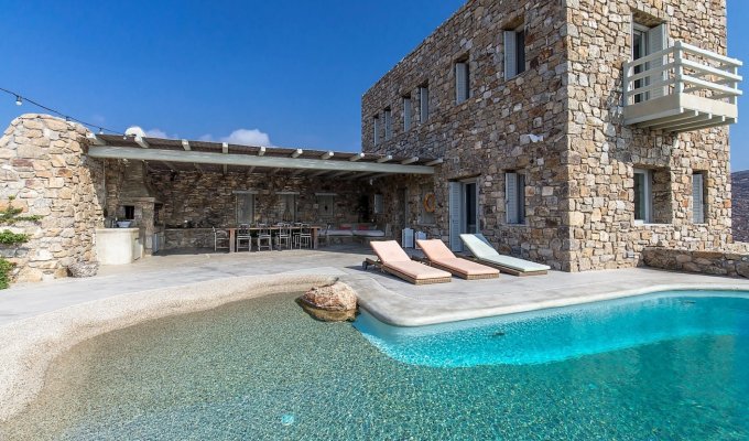 Greece Mykonos Luxury Seaview Villa Vacation rentals with private pool